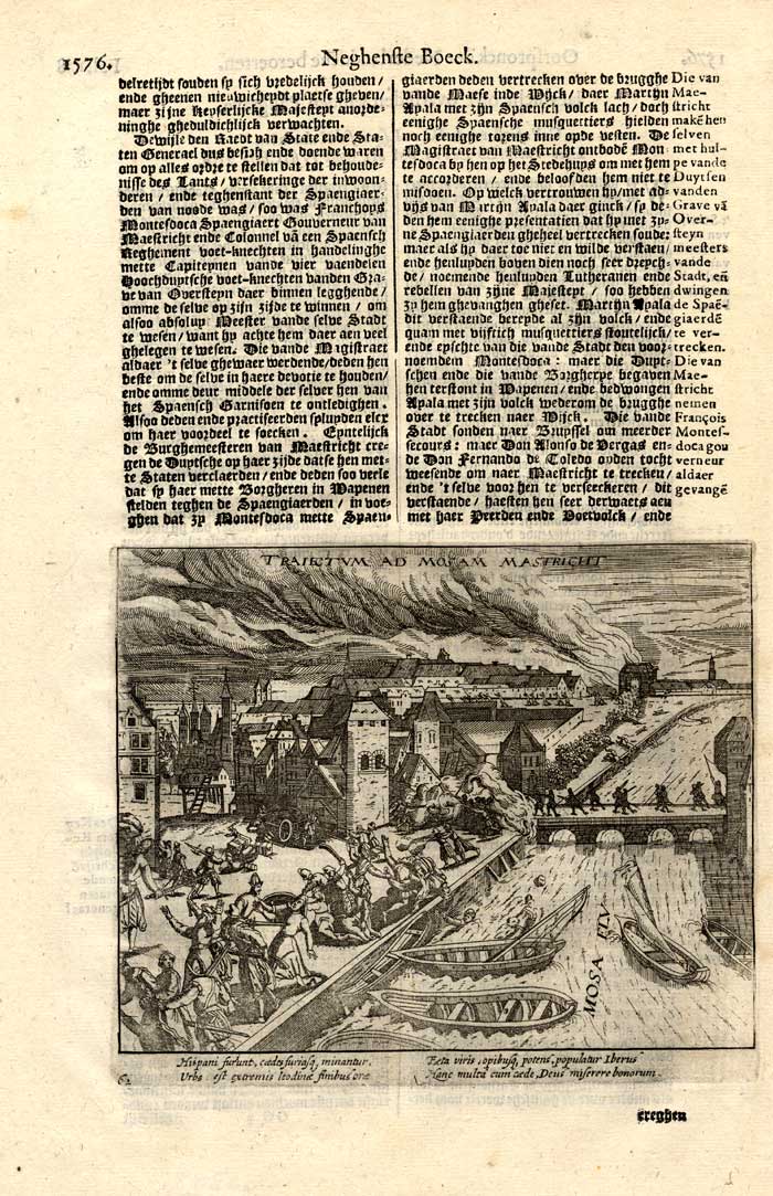 , Antique Prints-MAASTRICHT-SPANISH-NETHERLANDS-Bor-1621, Pictura Antique Prints