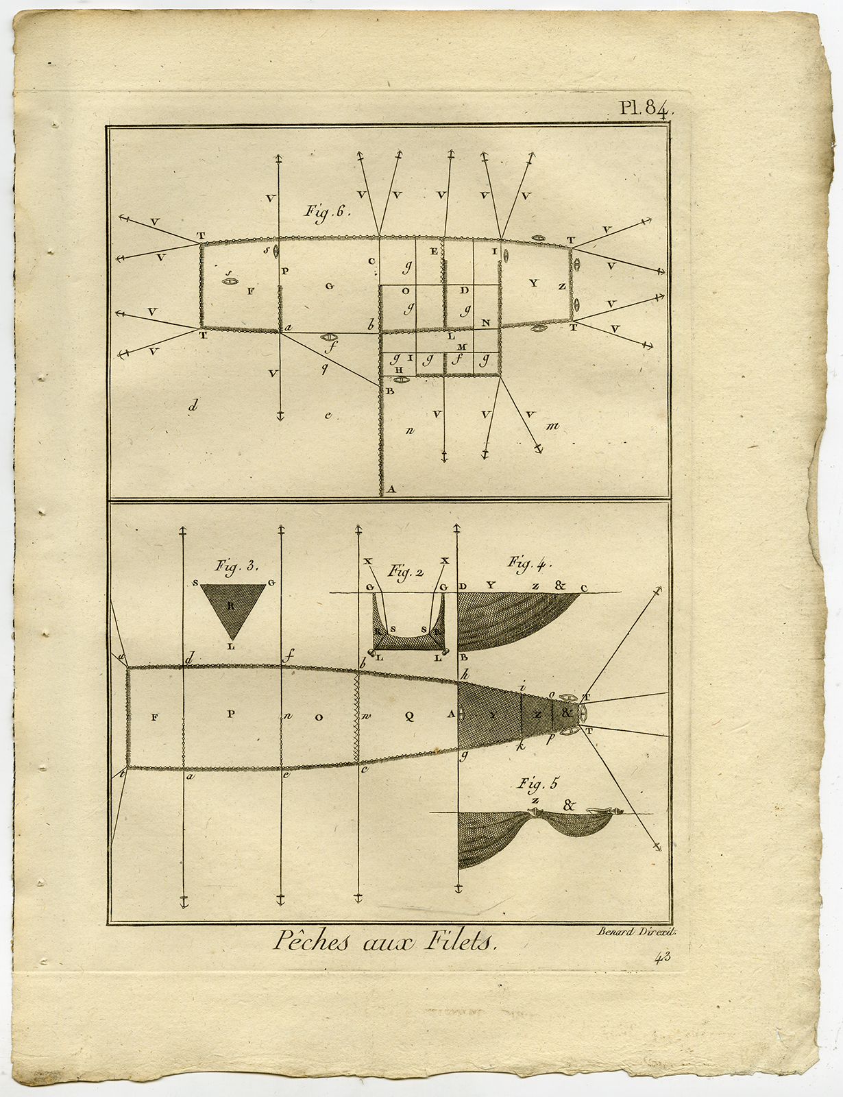 , Antique Fishing Print-TRAP-TUNA-Pl. 84-Panckoucke-1793, Pictura Antique Prints