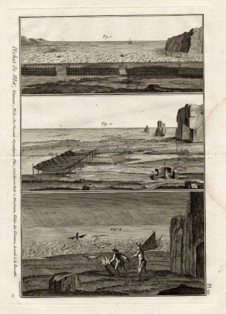 Antique Hunting Print-NETS-BIRDS-Panckoucke-1793