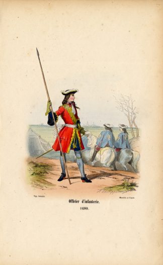 Antique HistoryPrint-ARMY-FRANCE-INFANTRY-HORSE-1852