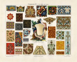 Antique Prints-ORNAMENTS--Meyers-1897