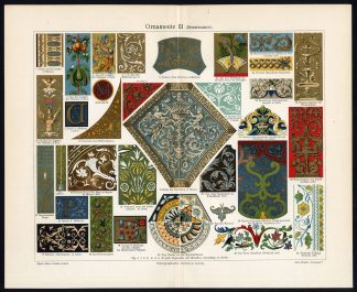 Antique Prints-ORNAMENTS-RENAISSANCE-Meyers-1902