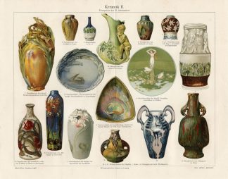 Antique Prints-CERAMICS-POT-PLATE-Meyers-1897