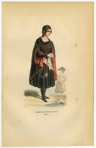 Antique Print-PRAGUE-COSTUME-FASHION-CZECH-Wahlen-1844