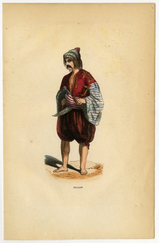 Antique Print-BULGARIA-MAN-FASHION-TRADITIONAL COSTUME-Wahlen-1844