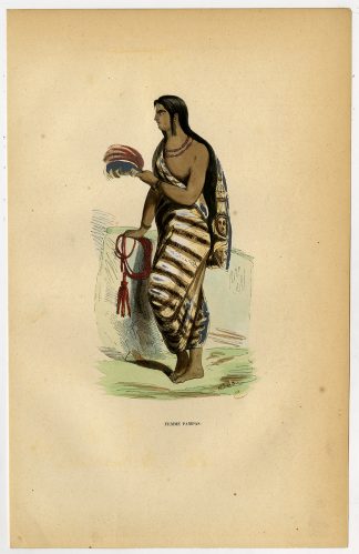 Antique Print-SOUTH AMERICA-PAMPAS-WOMAN-ARGENTINA-BRASIL-URUGUAY-Wahlen-1844