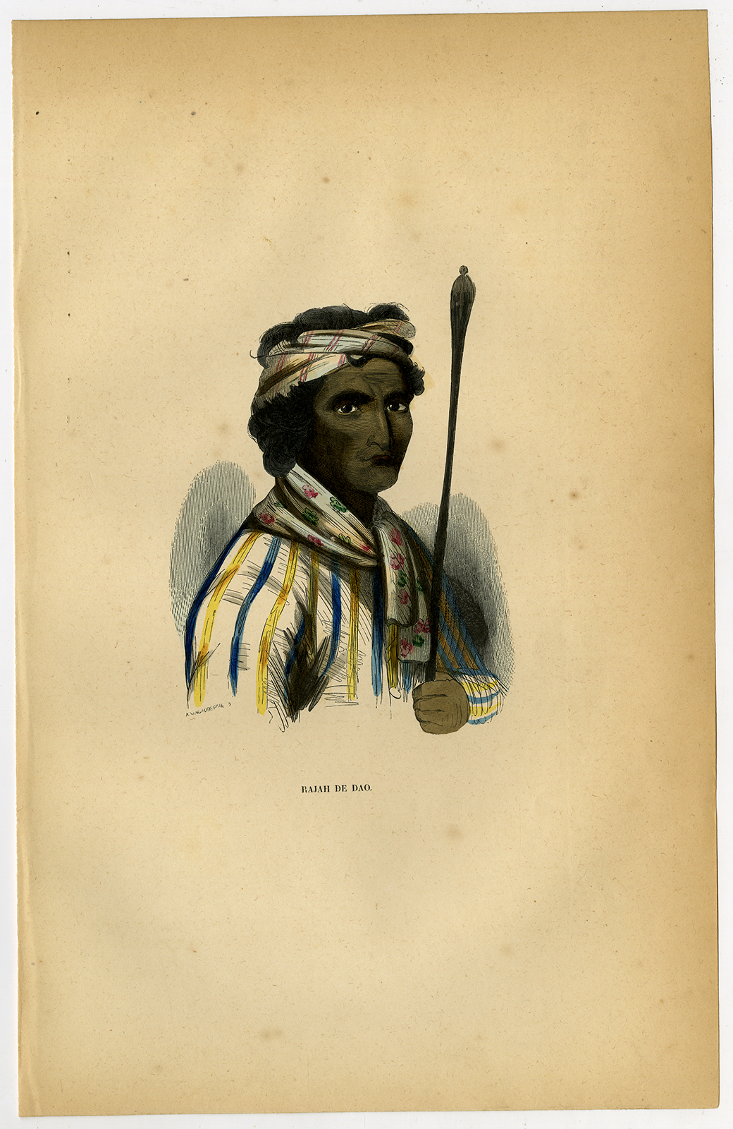 Jbo127 1 416x640 Antique Print-RAJ-RAJAH-DAO-COSTUME-Wahlen-1844