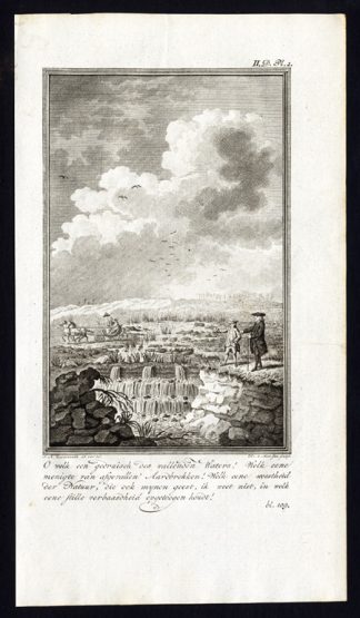 Antique Print-WATERFALL-GELDERLAND-NETHERLANDS-VELUWE-CARRIAGE-Martinet-1779