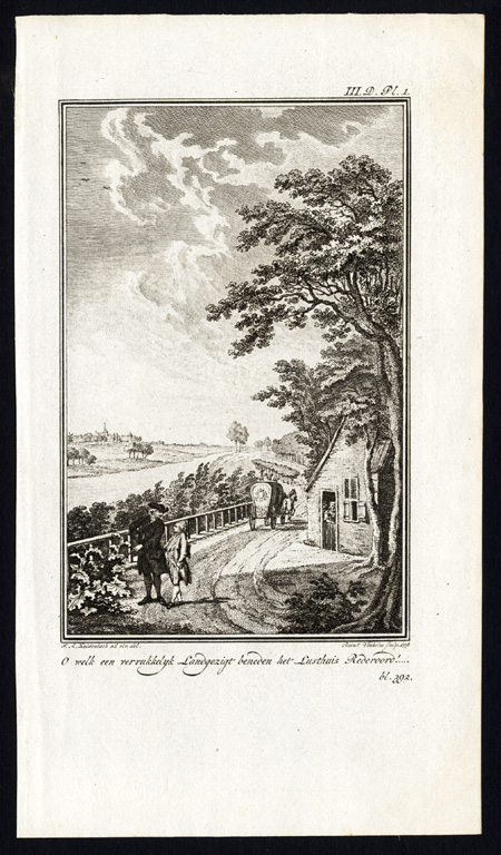 , Antique Print-LUSTHUIS RHEDEROORD-ARNHEM-GELDERLAND-NETHERLANDS-Martinet-1779, Pictura Antique Prints