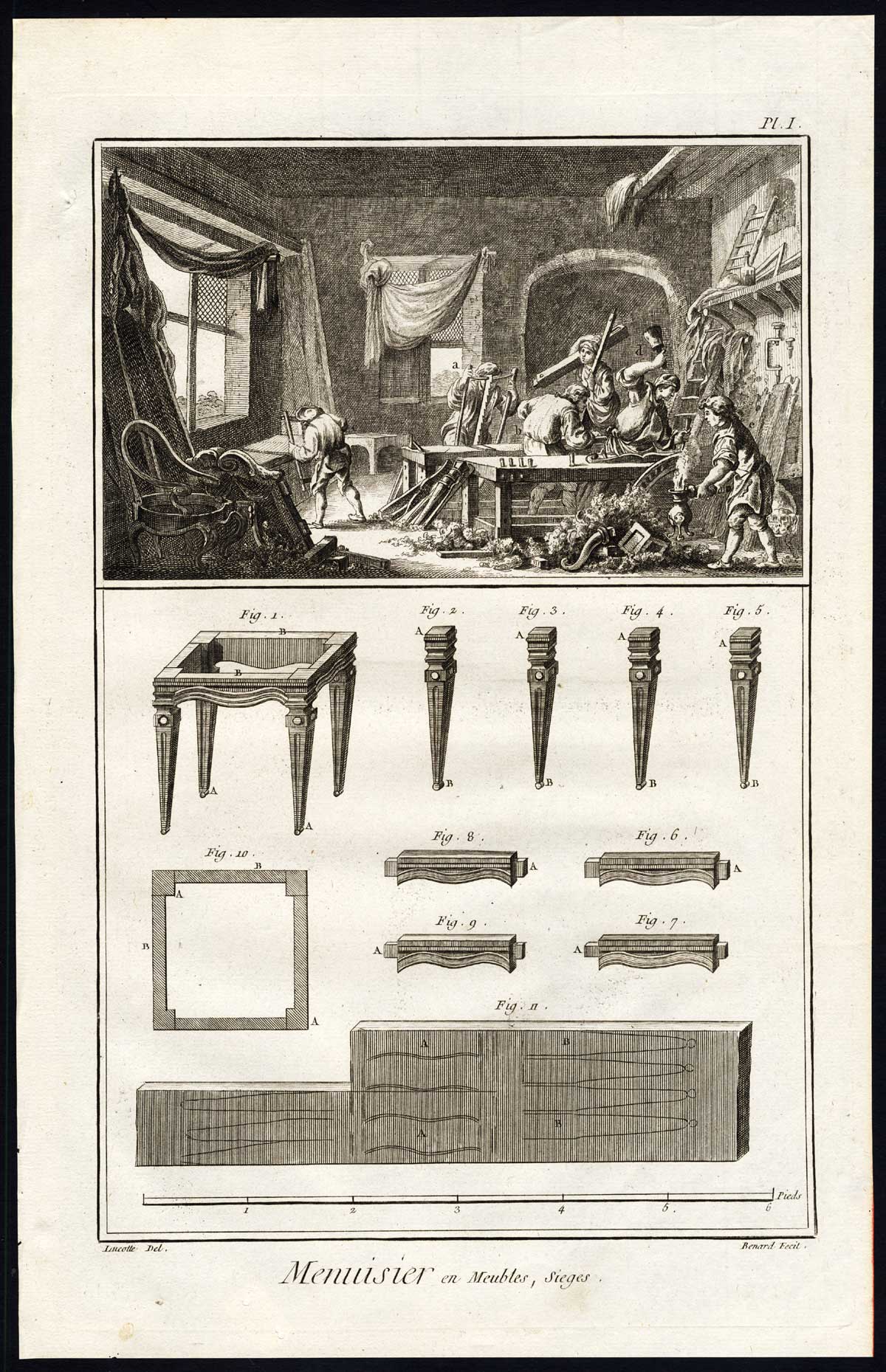 Lb6000 416x644 20 Antique Prints-CARPENTER-MENUISIER-FURNITURE-TOOLS-Diderot-Benard-1751