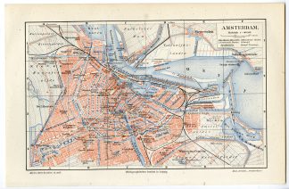 Antique Plan-AMSTERDAM-NETHERLANDS-Meyers-1895