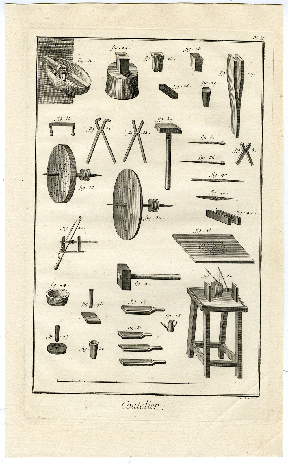 Pco 26073 416x668 2 Antique Prints-FABRICATION OF CUTLERY-WORKSHOP-TOOLS-Diderot-Prevost-1751 - Image 3