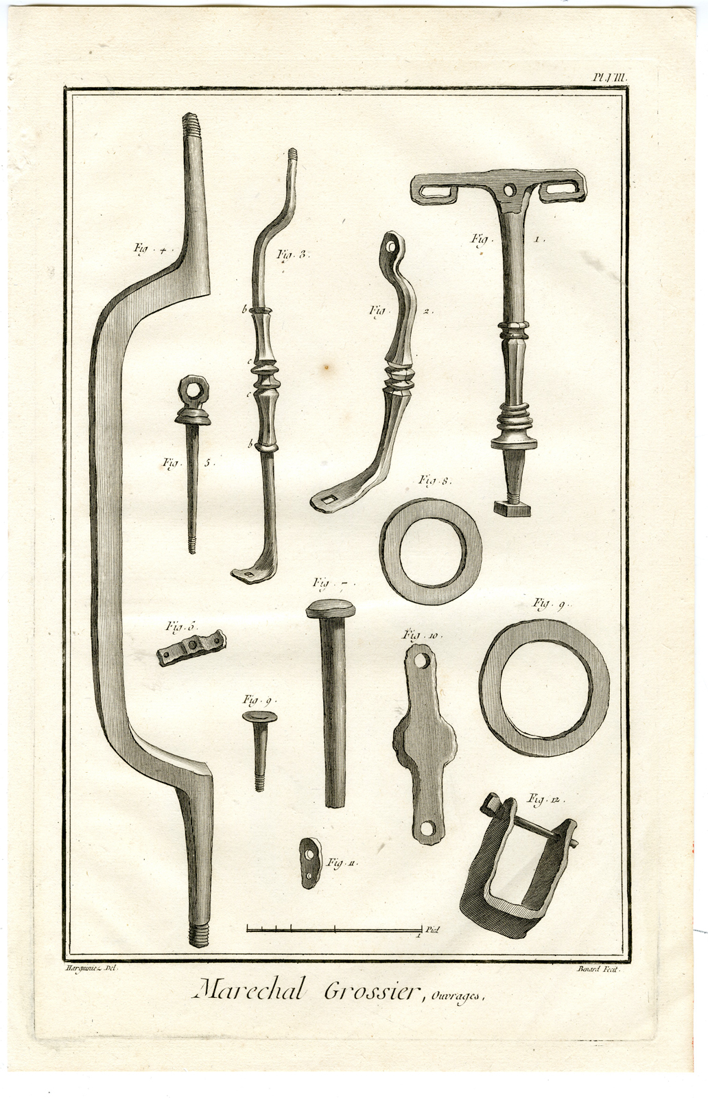 Pco 28328 416x645 10 Antique Prints-WHEELWRIGHT-SMITH-TOOLS-REPAIR-FORGE-Diderot-Benard-1751 - Image 8