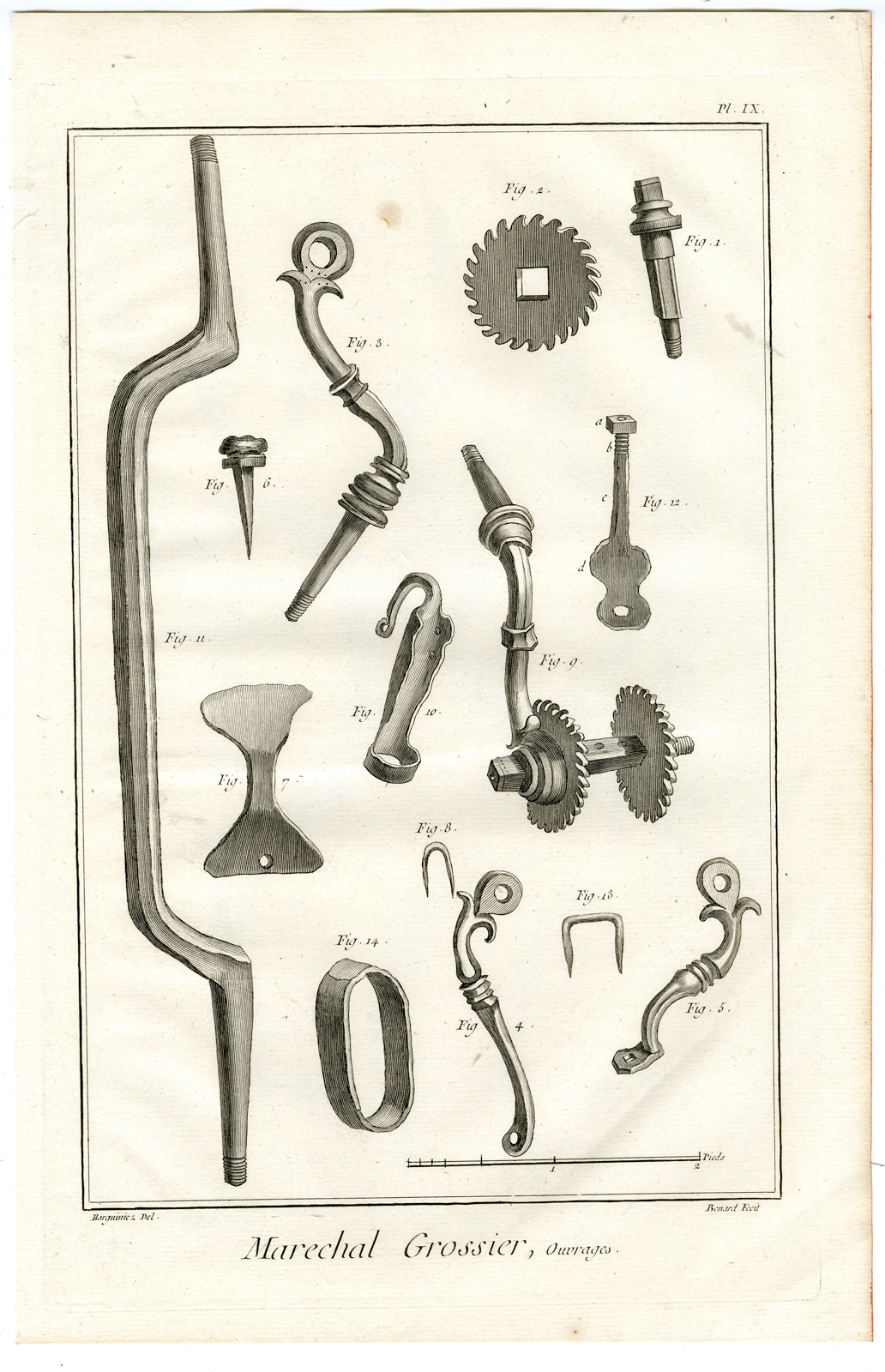 Pco 28329 416x645 10 Antique Prints-WHEELWRIGHT-SMITH-TOOLS-REPAIR-FORGE-Diderot-Benard-1751 - Image 9