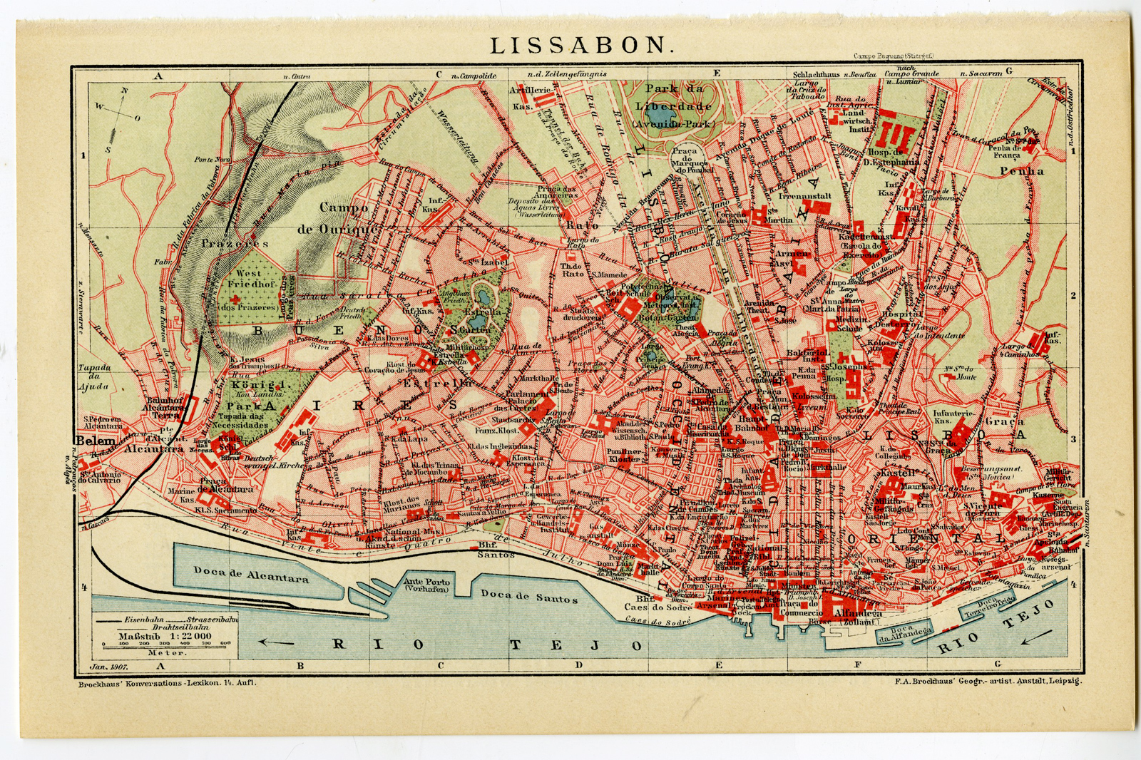 Pco 29258 416x277 Antique Plan-LISBON-LISBOA-PORTUGAL-Brockhaus-1893