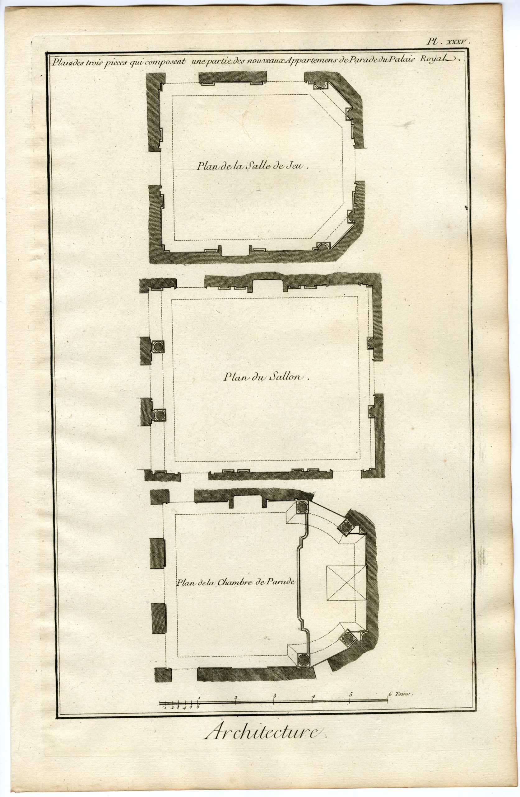 , 9 Antique Prints-ROYAL PALACE-FRANCE-ARCHITECTURE-INTERIOR-PARADE-Diderot-1751, Pictura Antique Prints