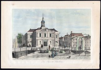 Antique Print-EXCHANGE-BEURS-SCHIEDAM-NETHERLANDS-C.W. Mieling-c. 1860