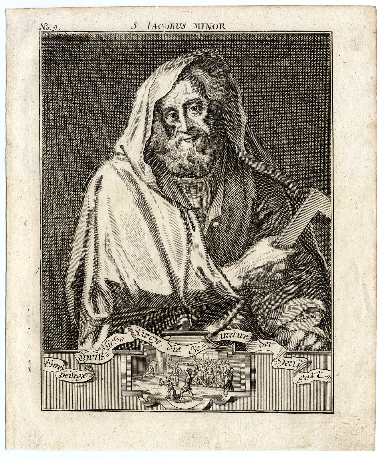 Ab4965 416x497 Rare Antique Print-SAINT JAMES-ALPHAEUS-APOSTLE-MEASURING TOOL-MARTYRDOM-Bunting