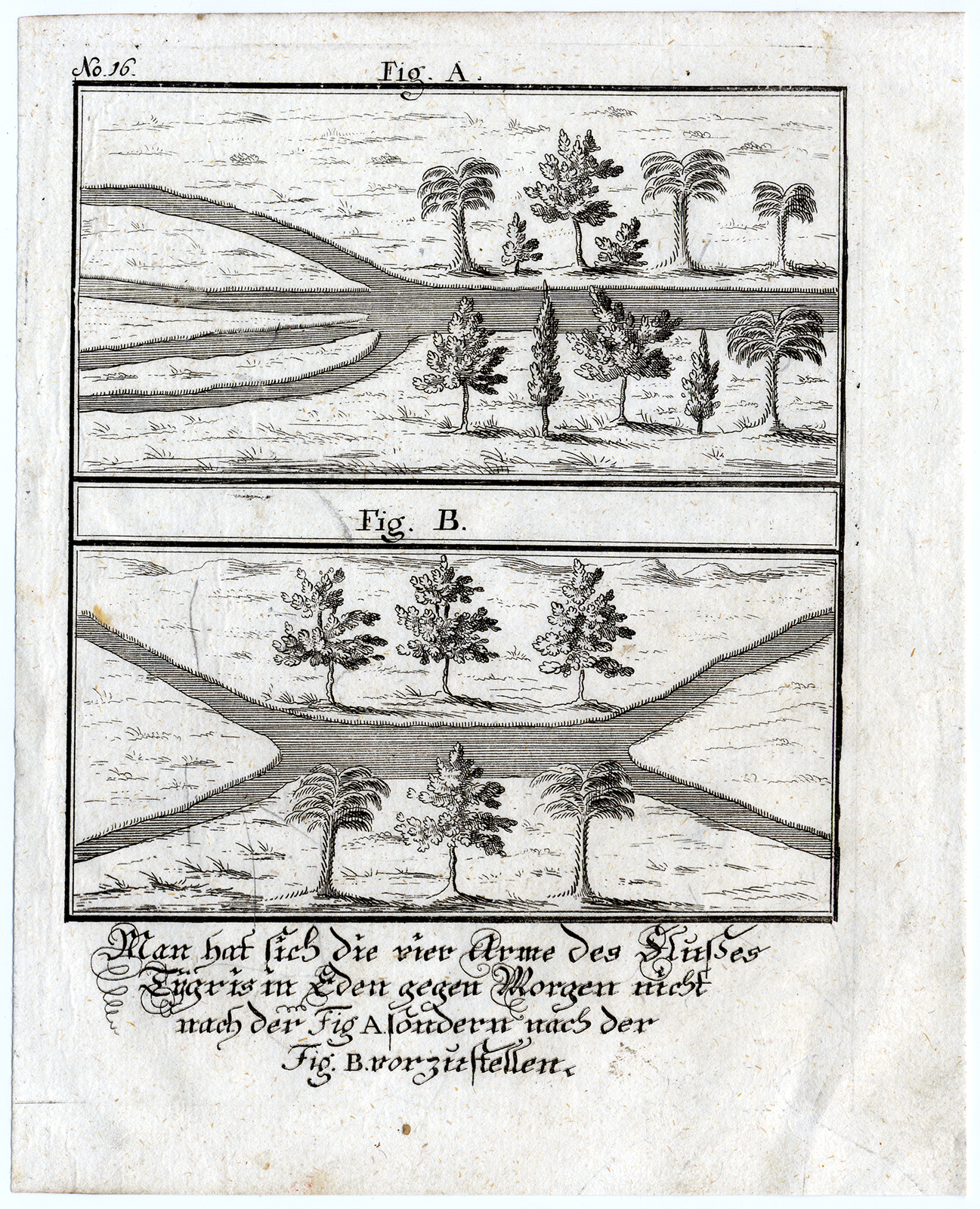 , Rare Antique Print-TIGRIS RIVER-BRANCHES-MESOPOTAMIA-IRAQ-Bunting-1754, Pictura Antique Prints