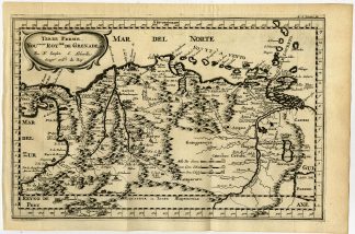 Antique Map-SOUTH AMERICA-PANAMA-GRENADA-CARIBBEAN-Sanson d'Abbeville-1682