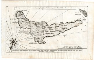 Antique Map-JUAN FERNANDEZ ISLAND-CHILE-Anson-1765