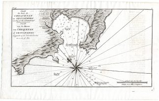 Antique Print-MAP-SEA CHART-CHEQUETAN-MEXICO-Anson-1765