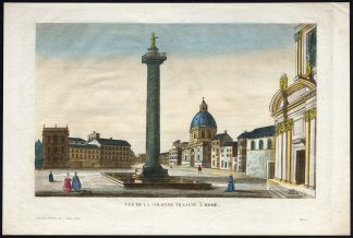 Antique Print-TRAJAN'S COLUMN-ROME-MEMORIAL-Basset-ca. 1760