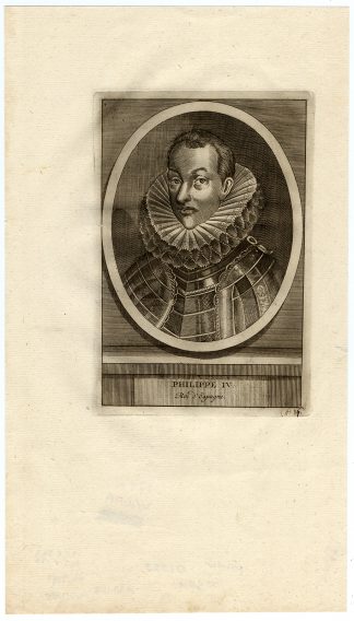 Antique Print-PORTRAIT-PHILIP IV-KING-SPAIN-van der Aa-1720