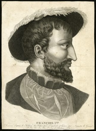 Antique Print-FRANCOIS I-FRANCIS I OF FRANCE-Titian-Lambert-le Grand-ca. 1790