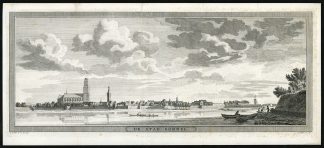 Antique Print-ZALTBOMMEL-VIEW-RIVER-Philips-Haen-1740