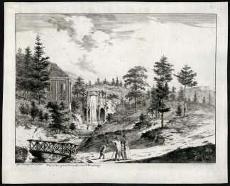 Antique Print-CASCADE-HERMITAGE-BILJOEN-BEEKHUIZEN-VELP-ESTATE-Henning-ca. 1790