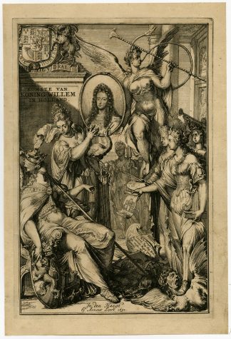 Antique Print-ARRIVAL-KING-WILLIAM III-ALLEGORY-PERSONIFICATION-De Hooghe-1691
