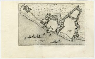 Antique Print-IJZENDIJKE-PHILIPPINE-TERNEUZEN-ZEELAND-Blaeu-1649