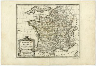 Antique map-KINGDOM-FRANCE-Vaugondy-Dussy-1778