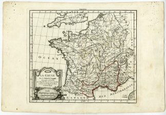 Antique map-FRANCE-BELGIUM-GALLIA-Vaugondy-Dussy-1778
