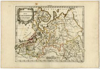 Antique map-RUSSIA-NORTHERN-MOSCOW-Vaugondy-Dussy-1778