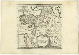 Antique map-MIDDLE EAST-ISRAEL-ANATOLIA-Vaugondy-Dussy-1778