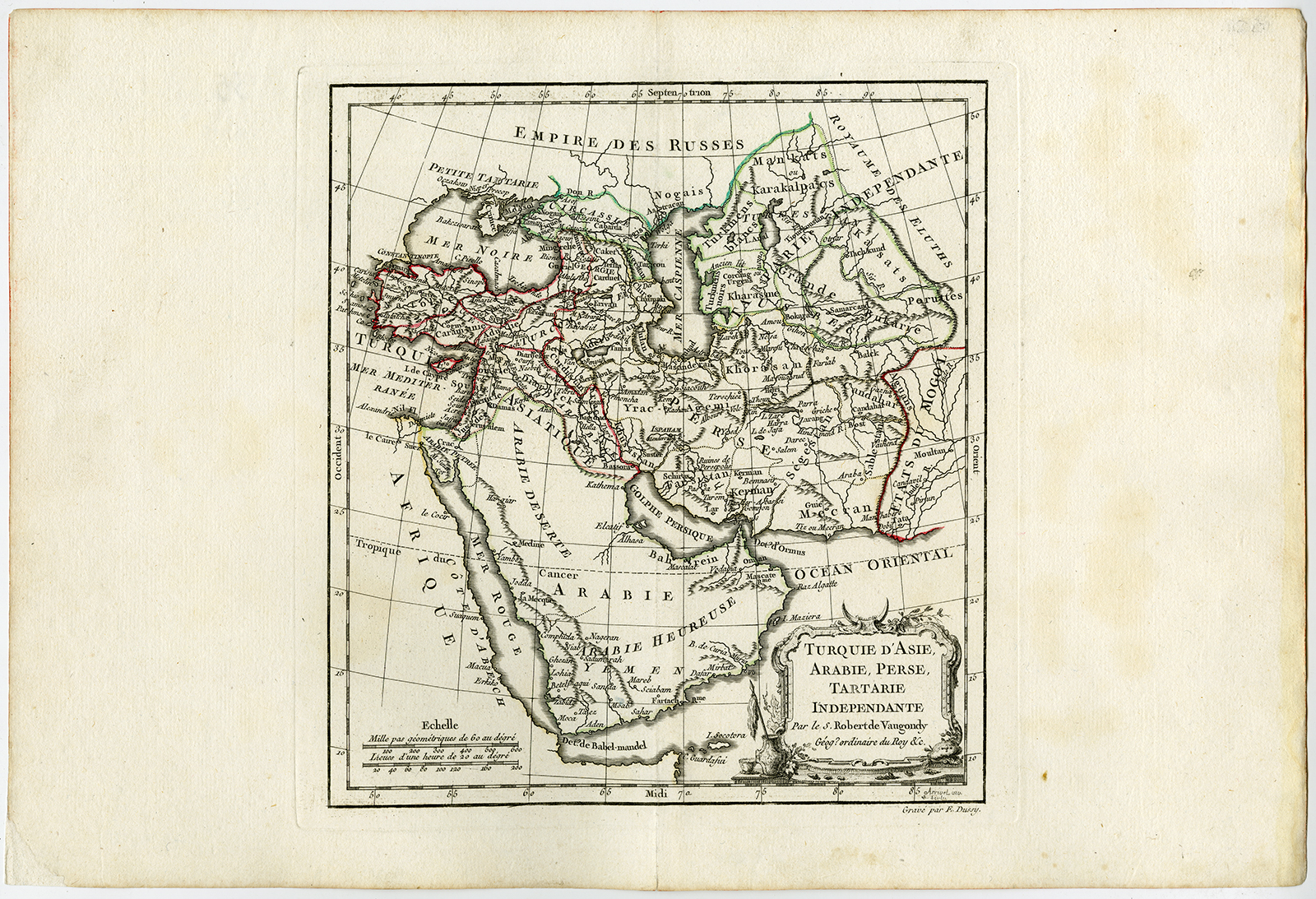 , Antique map-TURKEY-ASIAN-ARABIA-PERSIA-Vaugondy-Dussy-1778, Pictura Antique Prints
