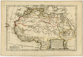 Antique map-EGYPT-NUBIA-BARBARY-NORTH AFRICA-Vaugondy-Dussy-1778