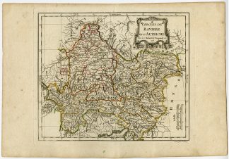 Antique map-BAVARIA-AUSTRIA-GERMANY-Vaugondy-Dussy-1778