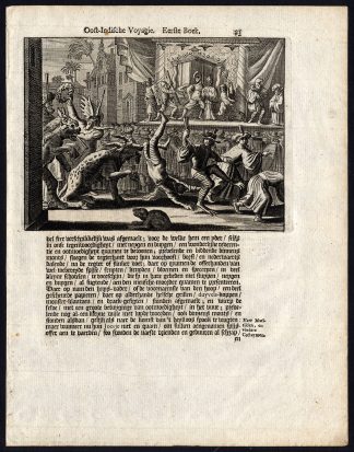 Antique Print-CHINESE NEW YEAR-INDONESIA-Schouten-1708