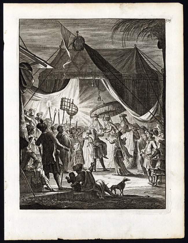 , Antique Print-MUSLIM MARRIAGE-INDONESIA-Schouten-1708, Pictura Antique Prints