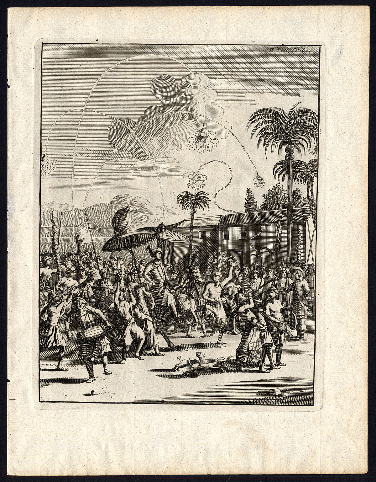 , Antique Print-MARRIAGE-BENGAL-INDIA-Schouten-1708, Pictura Antique Prints