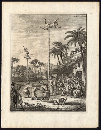 Antique Print-ENTERTAINMENT-BENGAL-INDIA-Schouten-1708