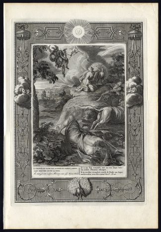Antique Mythology Print-IO-COW-HERMES-Picart-1733