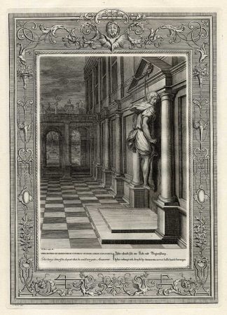 Antique Mythology Print-IPHIS-ANAXARETE-Picart-1733