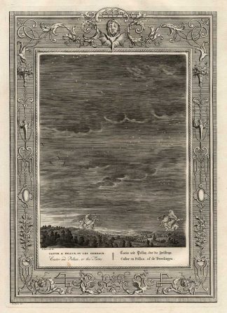 Antique Mythology Print-CASTOR-POLLUX-TWINS-Picart-1733