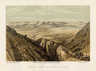 Antique Print-VALLEY OF JORDAN-ISRAEL-Roberts-1874