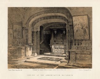 Antique Print-SHRINE-NAZARETH-ISRAEL-Roberts-1874