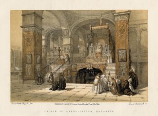 Antique Print-NAZARETH-CHURCH-ISRAEL-Roberts-1874